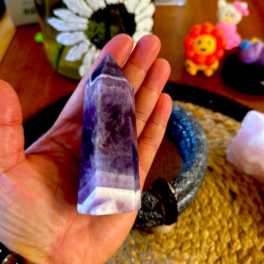 Mystical Raw Crystal #amethyst Quartz tower “4”